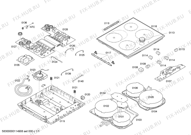 Схема №1 T4553N0 induc neff 4i-braetter twistpad m_ inox с изображением Стеклокерамика для плиты (духовки) Bosch 00476248