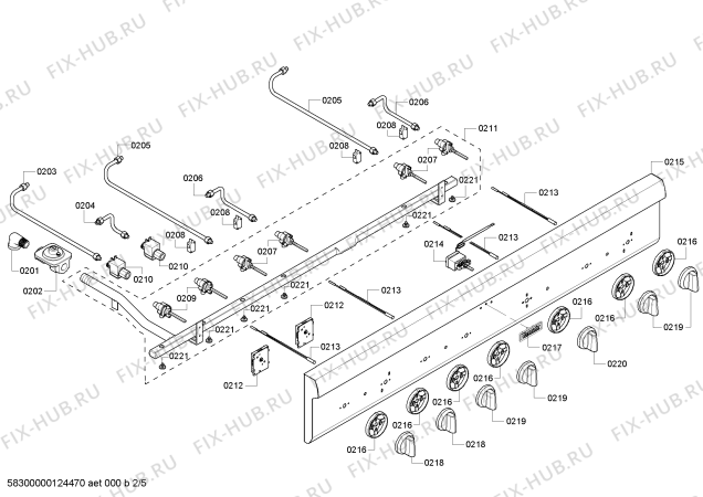 Схема №4 PCG486ED с изображением Панель для духового шкафа Bosch 00478907