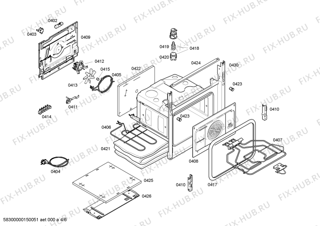 Схема №2 HGV745466N с изображением Крышка для плиты (духовки) Bosch 00700247