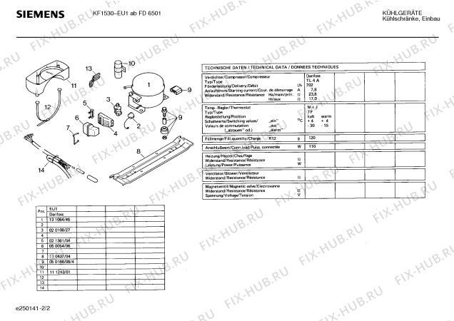 Схема №2 KI1530 с изображением Ручка для холодильной камеры Siemens 00027229