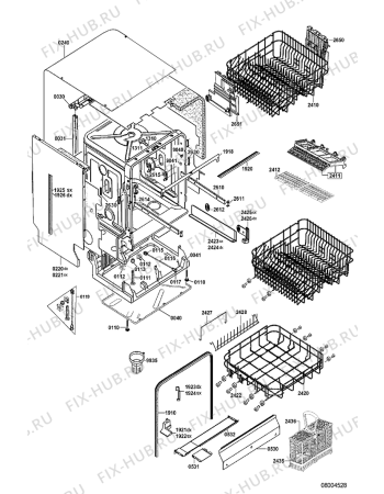 Схема №2 GSI 5599 G IX с изображением Уплотнение для посудомойки Whirlpool 481290508737