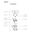 Схема №2 XP7220RU/50D с изображением Корпусная деталь для электрокофемашины Krups MS-5883885