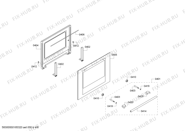 Схема №4 P1HEC32051 Pitsos с изображением Фронтальное стекло для плиты (духовки) Bosch 00688981