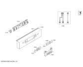 Схема №3 SPI53M25EU с изображением Передняя панель для посудомойки Bosch 00706844