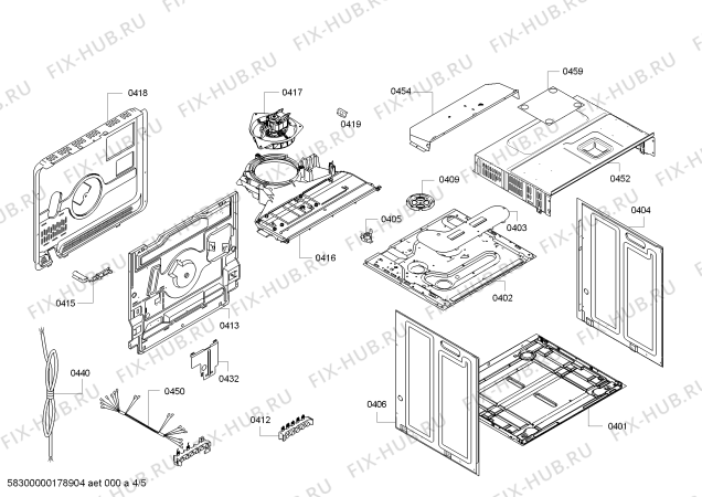 Схема №2 HB08LD24P0 H.LO.PY.L2D.IN.GLASS.ML/.X.E3_COT/ с изображением Панель управления для плиты (духовки) Bosch 11018618