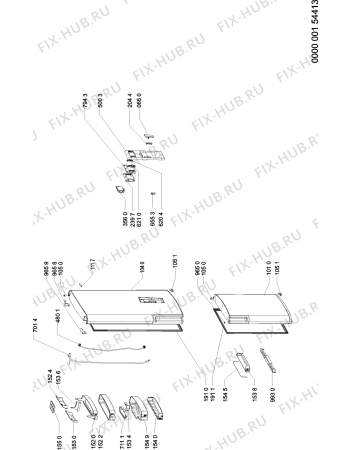 Схема №1 ARC7559IXAQU (F090375) с изображением Руководство для холодильной камеры Indesit C00346327