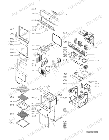 Схема №1 KOMS6610IX (F090957) с изображением Наставление для электропечи Indesit C00351656