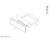 Схема №2 WS282110 с изображением Крышка для духового шкафа Bosch 00753546