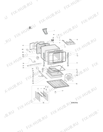 Схема №2 ACMK 6121/IX с изображением Керамическая поверхность для плиты (духовки) Whirlpool 482000092266
