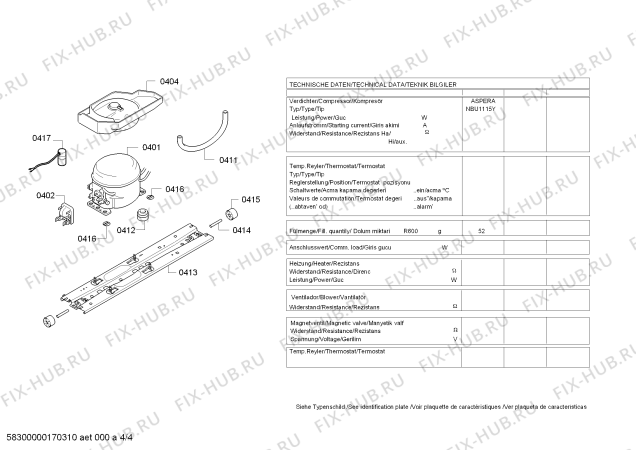 Схема №4 KD46NAI50I с изображением Выдвижной ящик для холодильника Siemens 00689587