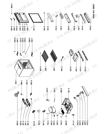 Схема №1 FR148A1 с изображением Покрытие для холодильной камеры Whirlpool 481241889039
