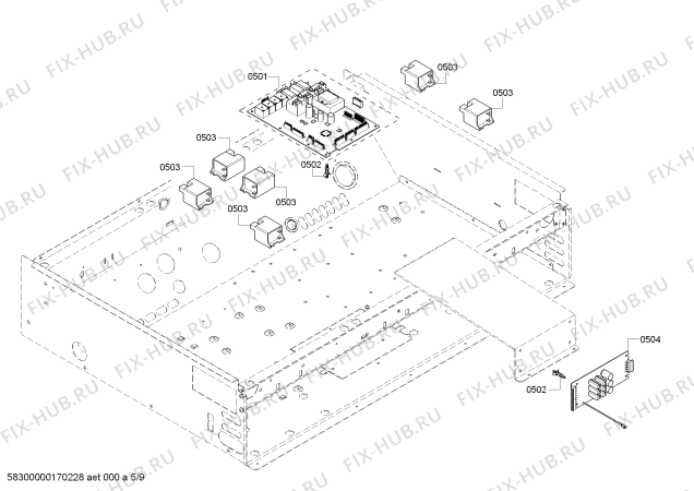 Схема №4 PRD305PH Thermador с изображением Держатель для плиты (духовки) Bosch 00700453