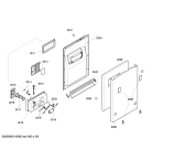 Схема №3 CP333J5 с изображением Передняя панель для электропосудомоечной машины Bosch 00702454