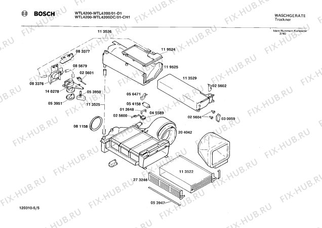 Схема №3 TL4200 FUST NOVAMATIC с изображением Панель для электросушки Bosch 00119171