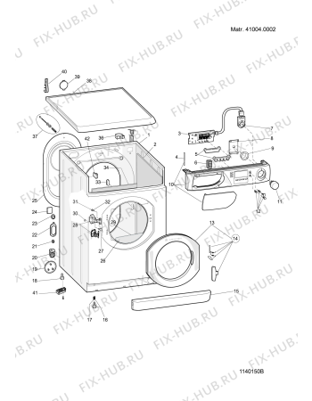 Схема №2 AVF109EX (F034216) с изображением Руководство для стиральной машины Indesit C00115908