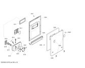 Схема №4 SRI55M15EU с изображением Передняя панель для электропосудомоечной машины Bosch 00447711
