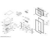Схема №2 3FSP2465 с изображением Дверь морозильной камеры для холодильной камеры Bosch 00687706