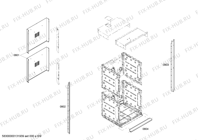 Схема №7 HBN5620UC с изображением Регулировочная плата для плиты (духовки) Bosch 00680321