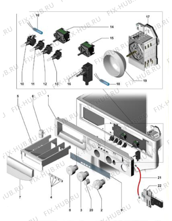 Взрыв-схема стиральной машины Ariston AP1046TX (F015095) - Схема узла