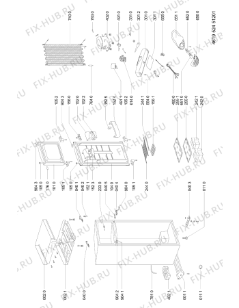 Схема №1 DP 178 с изображением Панель управления для холодильной камеры Whirlpool 481246469028