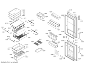 Схема №2 KGN57AI20M с изображением Дверь для холодильной камеры Bosch 00711758