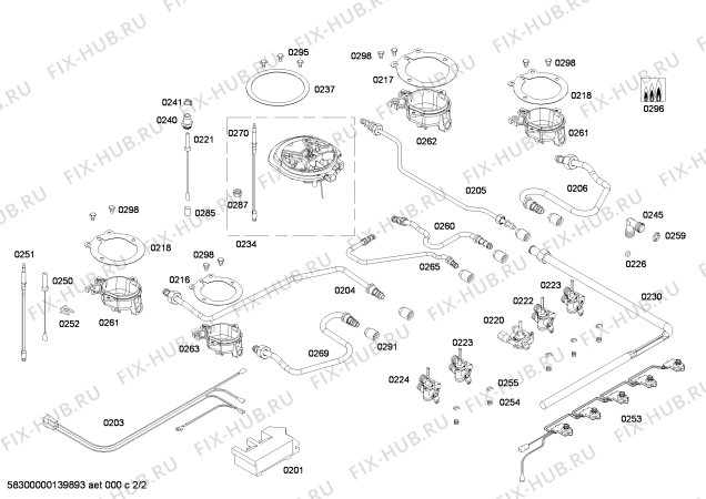 Взрыв-схема плиты (духовки) Bosch PCR715T90E ENC.PCR715T90E 4G+1W TIMER BO70F IH5 - Схема узла 02