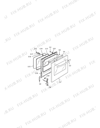 Взрыв-схема плиты (духовки) DELONGHI TEW 664/1 A - Схема узла 3