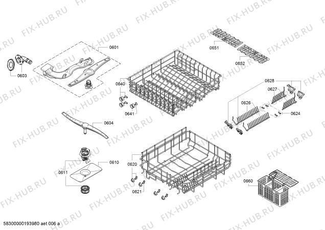 Схема №2 SC76M530EU с изображением Передняя панель для посудомойки Siemens 00679562