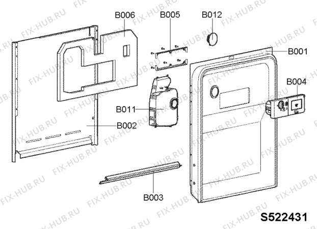 Схема №5 GS 4991/1 IX с изображением Всякое для посудомоечной машины Whirlpool 481245310298