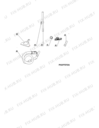 Взрыв-схема пылесоса Aeg Electrolux AO4009 - Схема узла Accessories
