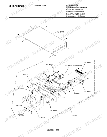 Схема №6 RC400G7 с изображением Инструкция по эксплуатации для жк-телевизора Siemens 00531203