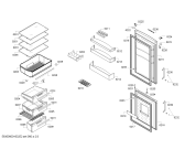 Схема №1 KGN33NW20U с изображением Дверь морозильной камеры для холодильника Bosch 00684208