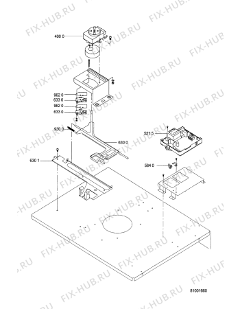 Схема №3 BMZP 4005 WH с изображением Панель для плиты (духовки) Whirlpool 481246468029