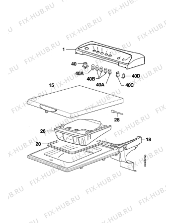 Взрыв-схема стиральной машины Zanussi TE1209V - Схема узла Command panel 037