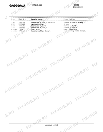 Схема №4 EE848116 с изображением Панель для плиты (духовки) Bosch 00292767