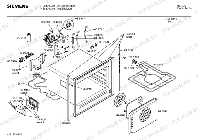 Схема №2 HE84080 с изображением Направляющая для плиты (духовки) Siemens 00069232