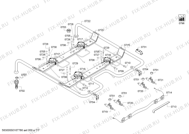 Схема №2 HGV645224S с изображением Кабель для электропечи Bosch 00751927