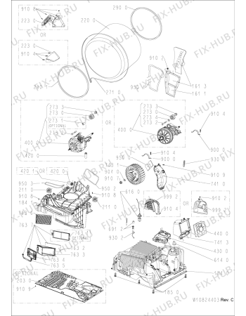 Схема №2 HDLX 70312 с изображением Обшивка для стиралки Whirlpool 481010823109