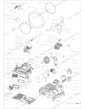 Схема №2 HDLX 80311 с изображением Обшивка для стиралки Whirlpool 481010824070