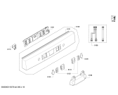 Схема №5 SMS53M38II с изображением Передняя панель для посудомойки Bosch 00678642
