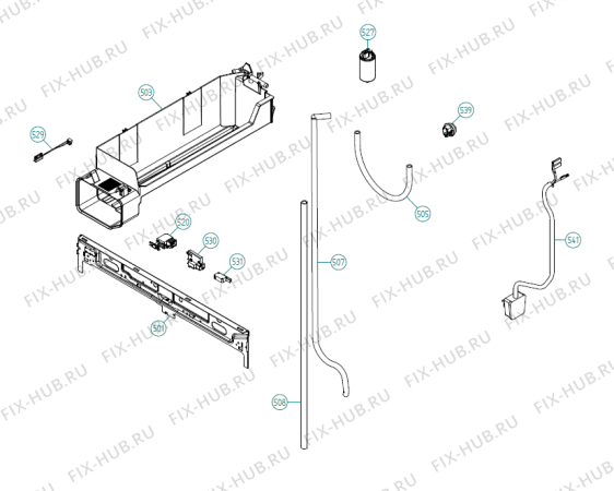 Взрыв-схема стиральной машины Gorenje CD603 UK   -White (340585, TD60.3) - Схема узла 05