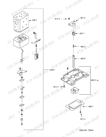 Взрыв-схема холодильника Whirlpool FRSB36AF202 (F090523) - Схема узла