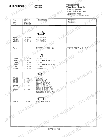 Схема №36 FM639Q4 с изображением Инструкция по эксплуатации для видеотехники Siemens 00530629