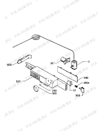 Взрыв-схема холодильника Zanussi Z6243 - Схема узла Electrical equipment