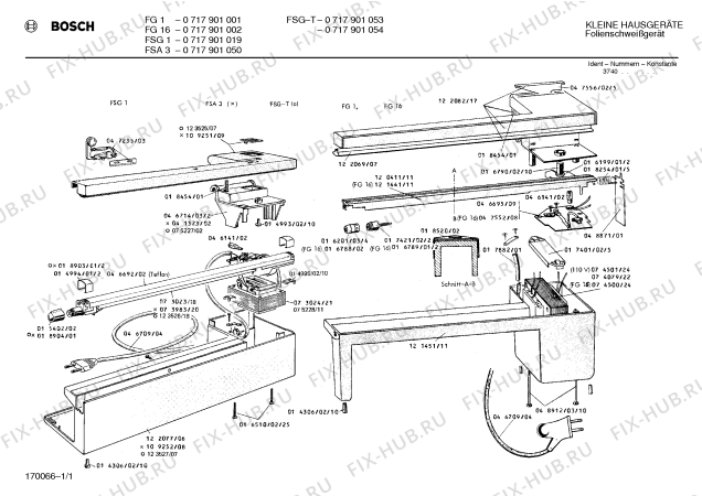 Схема №1 0717901053 FSG-T с изображением Крышка для Bosch 00018520