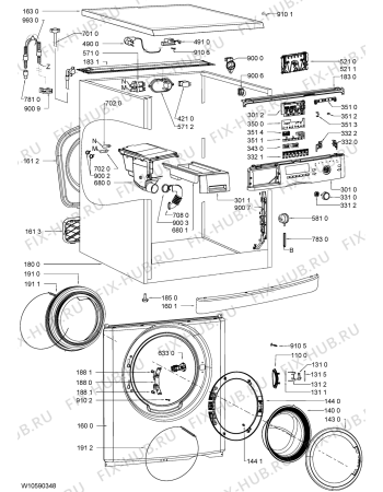 Схема №2 IGS6100 с изображением Модуль (плата) для стиралки Whirlpool 481010533517