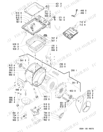 Схема №2 PTL 1000 с изображением Обшивка для стиральной машины Whirlpool 481245310466