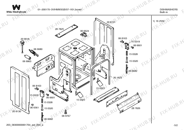 Схема №2 3VIHMA3GB 01-800170 с изображением Планка для посудомоечной машины Bosch 00295748