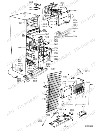 Схема №2 ARC 4020 IX UK с изображением Дверца для холодильной камеры Whirlpool 481241619393