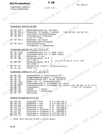 Схема №1 FN 504-W 220V/S с изображением Другое Aeg 8996610323108